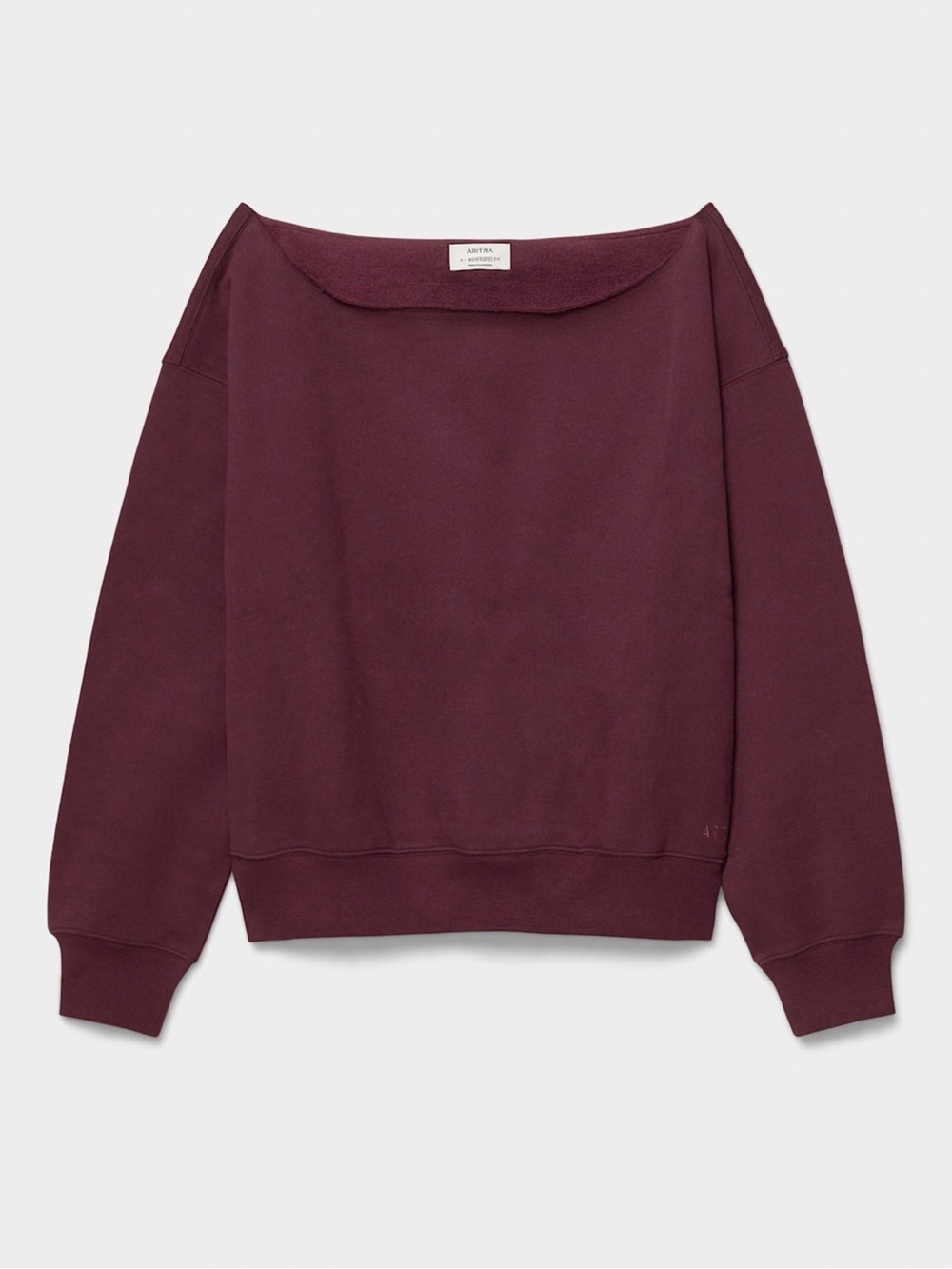 Aritzia Cozy Sweatfleece BF Off-Shoulder Sweatshirt - Picture 2 of 3